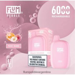 FLUM PEBBLES 6000 bocanadas | Flum Pebble Buenos Aires 0FHZ2862 naranja durazno