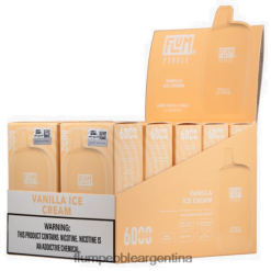 FLUM PEBBLES 6000 inhalaciones 10 paquetes | Flum Pebble Flavors 0FHZ2885 helado de vainilla